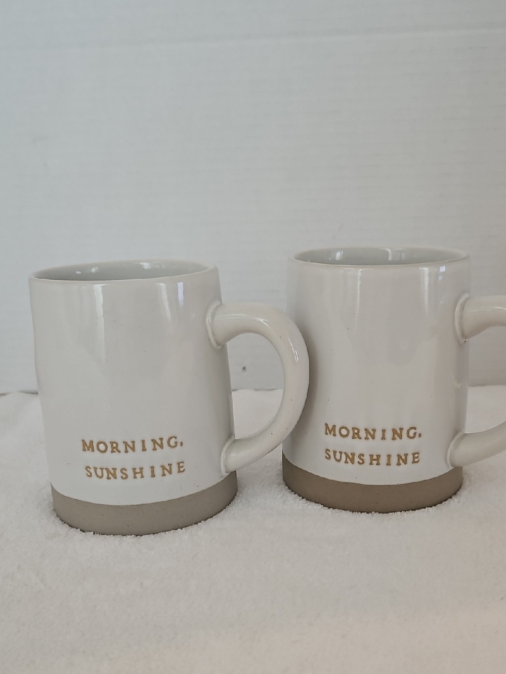 Hearth & Hand Magnolia Sour Cream "Morning Sunshine" Stoneware Coffee Tea Mugs